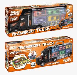 12 Bulk Transport Truck Play Set With Game Map