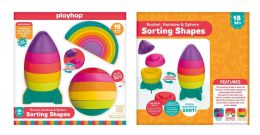 12 Bulk Rocket Ship Ball And Rainbow Stacking Tower