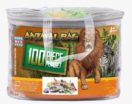 6 Bulk 100 Piece Animal Playset