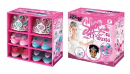 6 Bulk Dress Up Shoes & TiarA- Princess 4 Pair Set