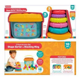 4 Bulk 2 Activity Set Shape Sorter & Stacking Ring