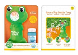 12 Bulk B/o Light Up Frog Bubble Machine
