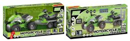 12 Bulk 1:16 Atv Trailer Car Carrier With Snowmobile