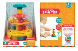 12 Bulk Beetle Spin Top (star Head)7 Ball