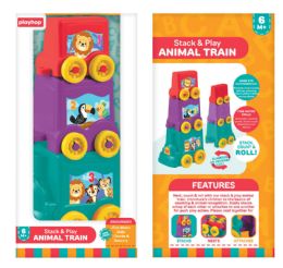 12 Bulk Stack And Play Animal Train