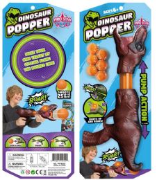 24 Bulk Dinosaur Popper - Brown, Plastic, Toy