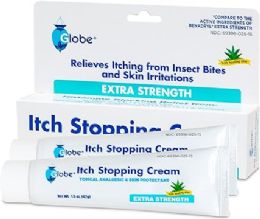 144 Bulk Globe Itch Stopping Cream  1.5 oz