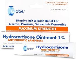 144 Bulk Globe Hydrocortisone 1% Cream  1 oz