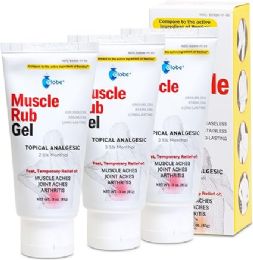 144 Bulk Globe Muscle Rub Gel 3 oz