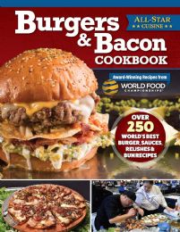 12 Bulk Burgers & Bacon Cookbook - World Food Championships Recipes