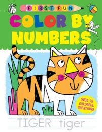 12 Bulk First Fun: Color By Numbers - Coloring For Beginners
