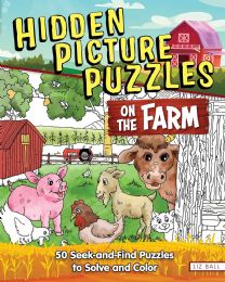 12 Bulk Hidden Picture Puzzles On The Farm - Seek And Find Activity