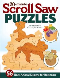 12 Bulk 20-Minute Scroll Saw PuzzleS-56 Easy Animal Designs