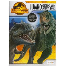 24 Bulk Coloring Book Jurassic World In 24pc Display Box Pp