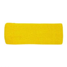 24 Bulk Cotton Terry Cloth Headband YELLOW