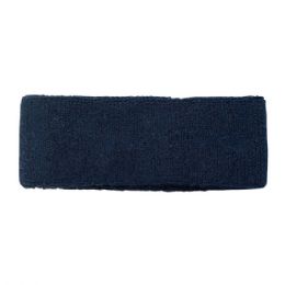 24 Bulk Cotton Terry Cloth Headband NAVY