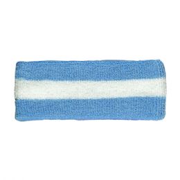 24 Bulk Cotton Terry Cloth Headband BLUE-WT