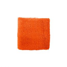 24 Bulk Cotton Terry Cloth Wrist Band ORANGE