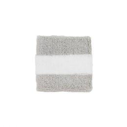 24 Bulk Cotton Terry Cloth Wristband GREY-WT