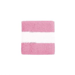 24 Bulk Cotton Terry Cloth Wristband PINK-WT