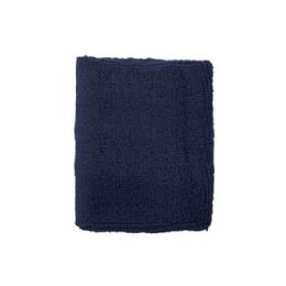 24 Bulk Cotton Terry Cloth Wristband NAVY