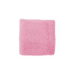 24 Bulk Cotton Terry Cloth Wrist Band PINK