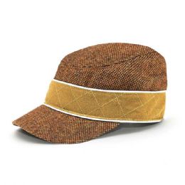 24 Bulk Infinity Selecitons Wool Blend Army Cap CAMEL-L-XL
