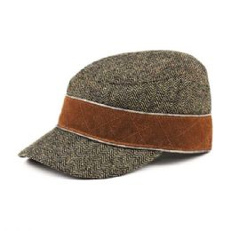 24 Bulk Infinity Selecitons Wool Blend Army Cap OLIVE-L-XL