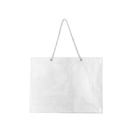 24 Bulk 100gram Non Woven Tote Bag WHITE