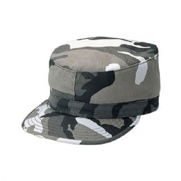 24 Bulk Camouflage Twill Army Cap CITY