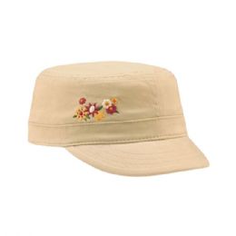 24 Bulk Youth Peach Feel Cotton Fidel Army Cap KHAKI