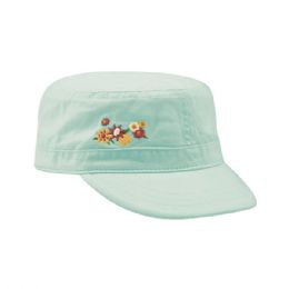 24 Bulk Youth Peach Feel Cotton Fidel Army Cap L.BLUE