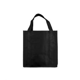24 Bulk 80gram Non Woven Tote Bag BLACK