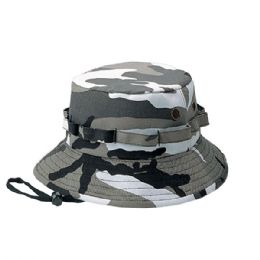 24 Bulk Camouflage Twill Hunting Hat CITY