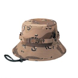 24 Bulk Camouflage Twill Hunting Hat DESERT
