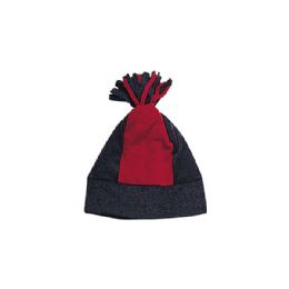 24 Bulk Fleece Winter Hat CHARC-BURG