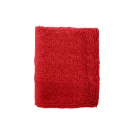 24 Bulk Cotton Terry Cloth Wristband RED