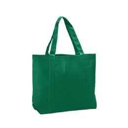 24 Bulk Cotton Canvas Tote Bag KELLY