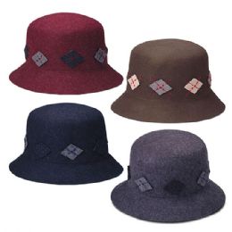 24 Bulk LADIES' FELT HAT STD