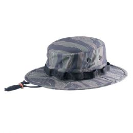 24 Bulk Camouflage Twill Hunting Hat TIGER-L