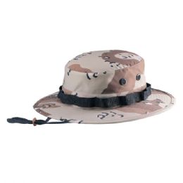 24 Bulk Camouflage Twill Hunting Hat DESERT-L