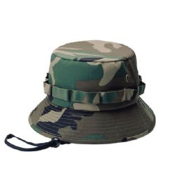 24 Bulk Camouflage Twill Hunting Hat CAMO