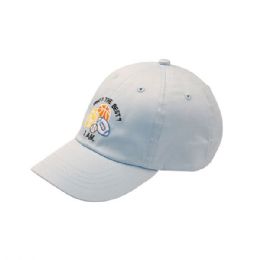 24 Bulk Toddler Low Profile (Uns) Twill Cap L.BLUE
