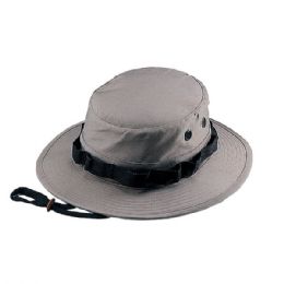 24 Bulk Camouflage Twill Hunting Hat KHAKI