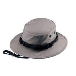 24 Bulk Camouflage Twill Hunting Hat KHAKI-M