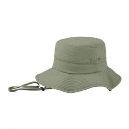 24 Bulk Juniper Taslon UV Bucket Hat OLIVE-SM