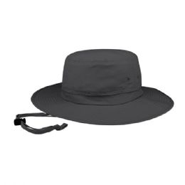 24 Bulk Juniper Taslon UV Bucket with Flap CHARCOAL-XL