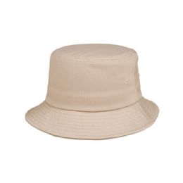 24 Bulk PET SPUN Bucket Hat KHAKI