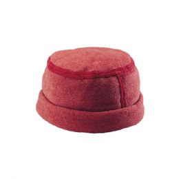 24 Bulk Fleece Winter Hat RED