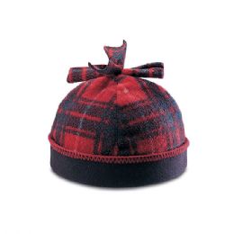 24 Bulk Fleece Winter Hat RED